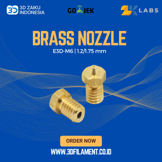 Reprap 3D Printer E3D-M6 Threaded Brass Nozzle 1.2/1.75 mm